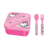 Hello Kitty Lunch Box With Cutlery