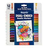 12 Ct Dual-Ended Doodle Markers - Kiddy Zone