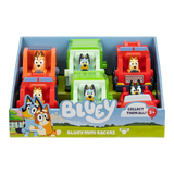 Bluey Mini Racers Single Pack - packaging