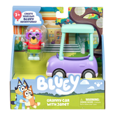 Bluey Basic Vehicle Granny Car & Janet - packaging