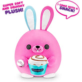 Snackles Medium - Bunny holdingÃÂ PLUSH Cinnabon Center of the Roll - Pecan - Kiddy Zone