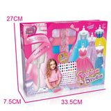DIY HANDMADE CLOTHING DESIGN SET (3 PIECES, PINK/PURPLE/PINK BLUE, 1 PERSON TABLE)6YRS+