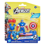 AVN 4IN CAPTAIN AMERICA BATTLE GEAR FIG
