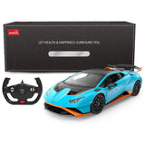 RASTAR R/C 1:14 Lamborghini Huracan STO - Blue - Kiddy Zone