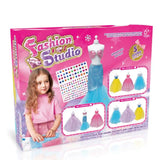 DIY HANDMADE CLOTHING DESIGN SET (3 PIECES, PINK/PURPLE/PINK BLUE, 1 PERSON TABLE)6YRS+