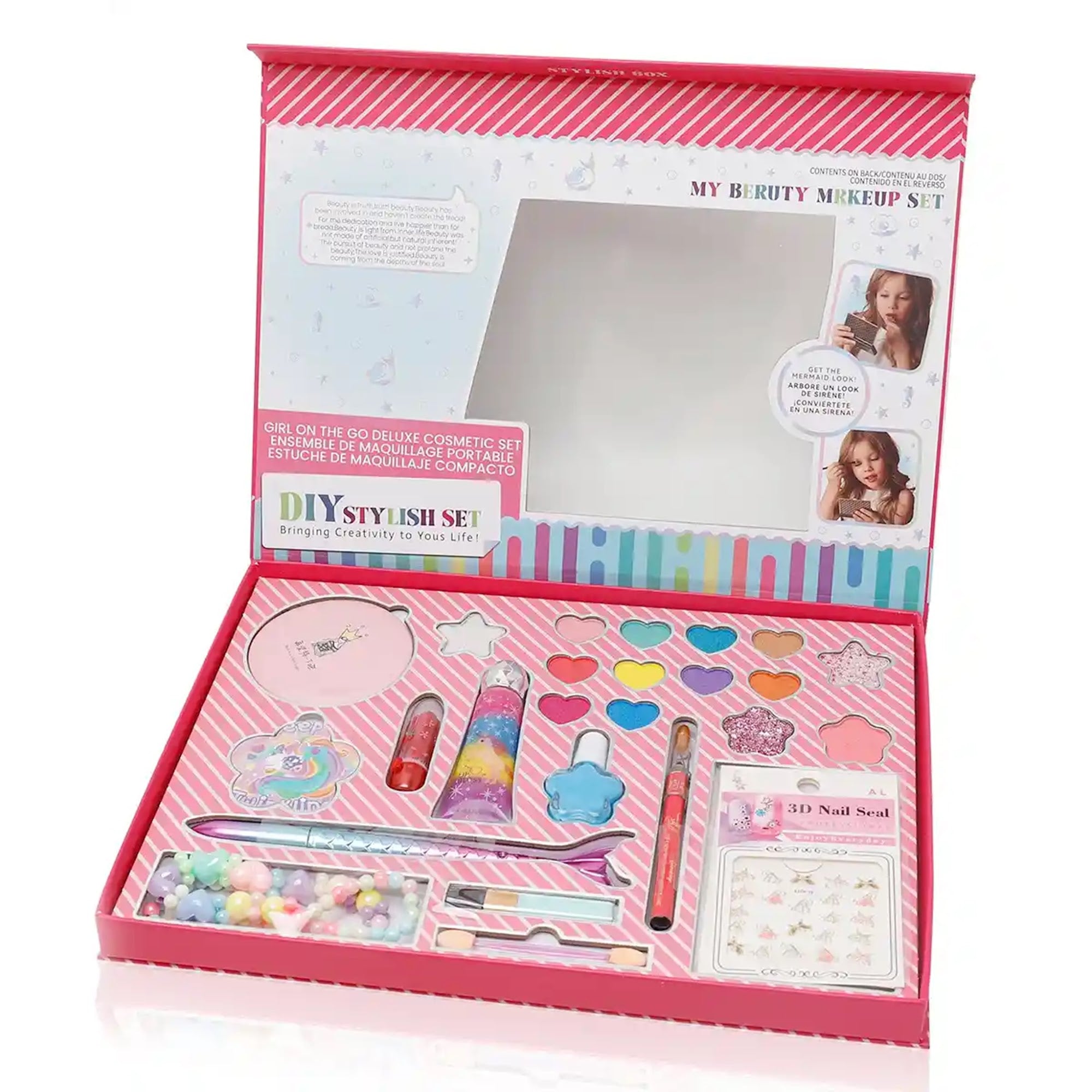 DIY Stylish Set (Deluxe Cosmetic Set) For 3Yrs+ - Kiddy Zone