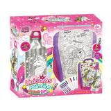 UNICORN SERIES -2-IN-1 GRAFFITI WATER BOTTLE+HANDBAG 3YRS+