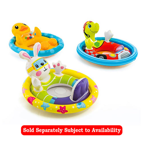 INTEX SEE-ME-SIT POOL RIDERS, AGES 3-4, 3 STYLES, POLYBAG 42159570 - Kiddy Zone