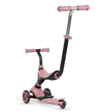 QPLAY SEMA EVO 5in1 scooter with 2in1 LED Flashing Front Wheels and Skate Board Coral Pink - Kiddy Zone