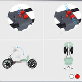 6V Foldable Electric Go Kart for 3yrs+_ Red - Kiddy Zone