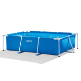INTEX 86âÂ
Â"X59"X23âÂ
Â"RECTANGULAR FRAME POOL, AGES 6+