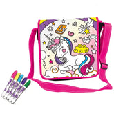UNICORN DIY PAINTED WATERCOLOR BACKPACK (5-COLOR WASHABLE PEN)6YRS+ - Kiddy Zone