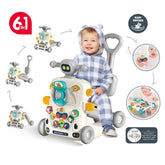 BIBI-INN MULTIFUNCTIONAL 6 in 1 ACTIVITY WALKER GREY For 6M+ - Kiddy Zone