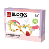 DIY BLOCKS GORGEOUS GLASSES 27PCS 6YRS+