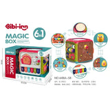 Magic Box 6 in 1 Electric Magic Puzzle Box Set Music Hand Drum Activity Cube For 3YRS+