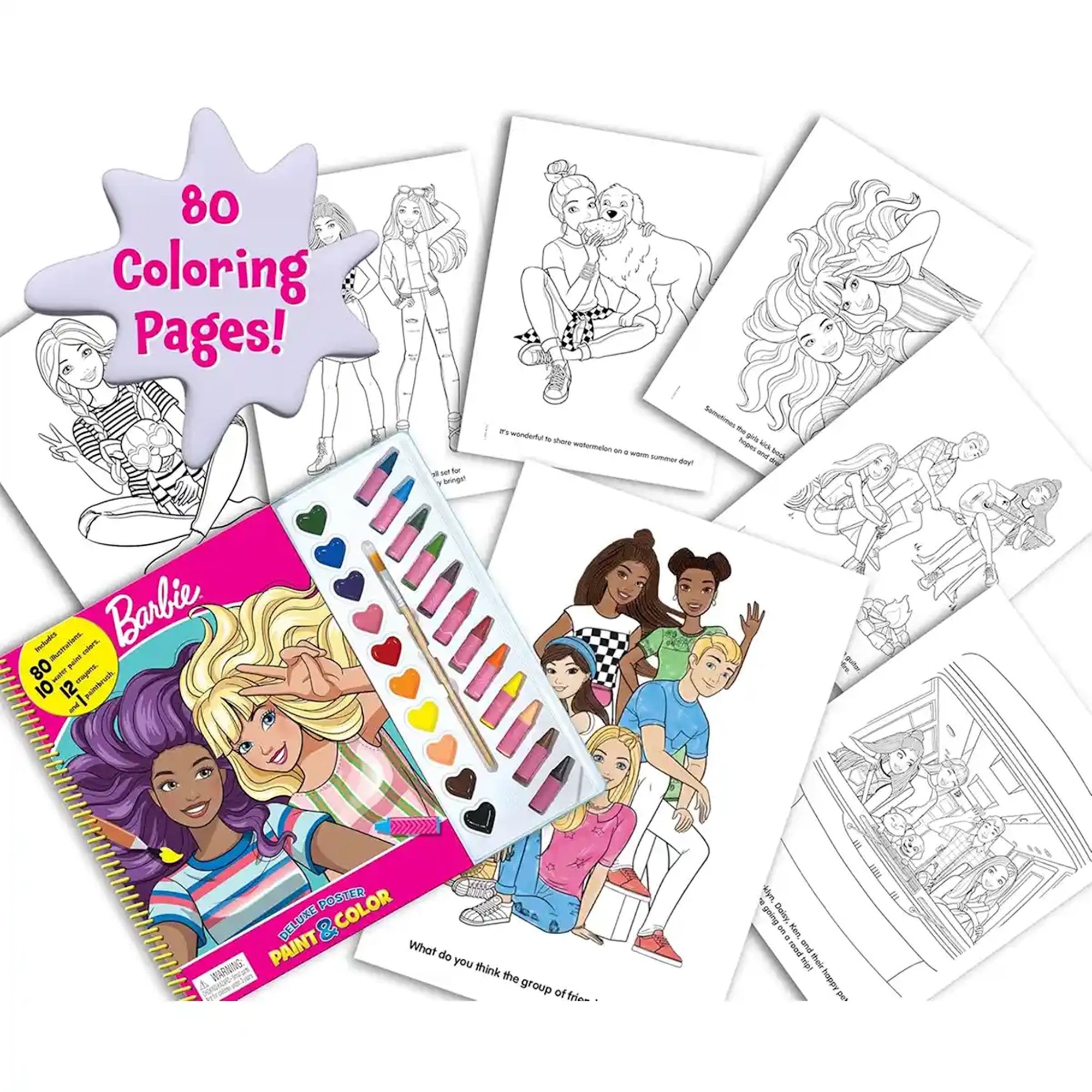Mattel Barbie Deluxe Poster Paint & Color
