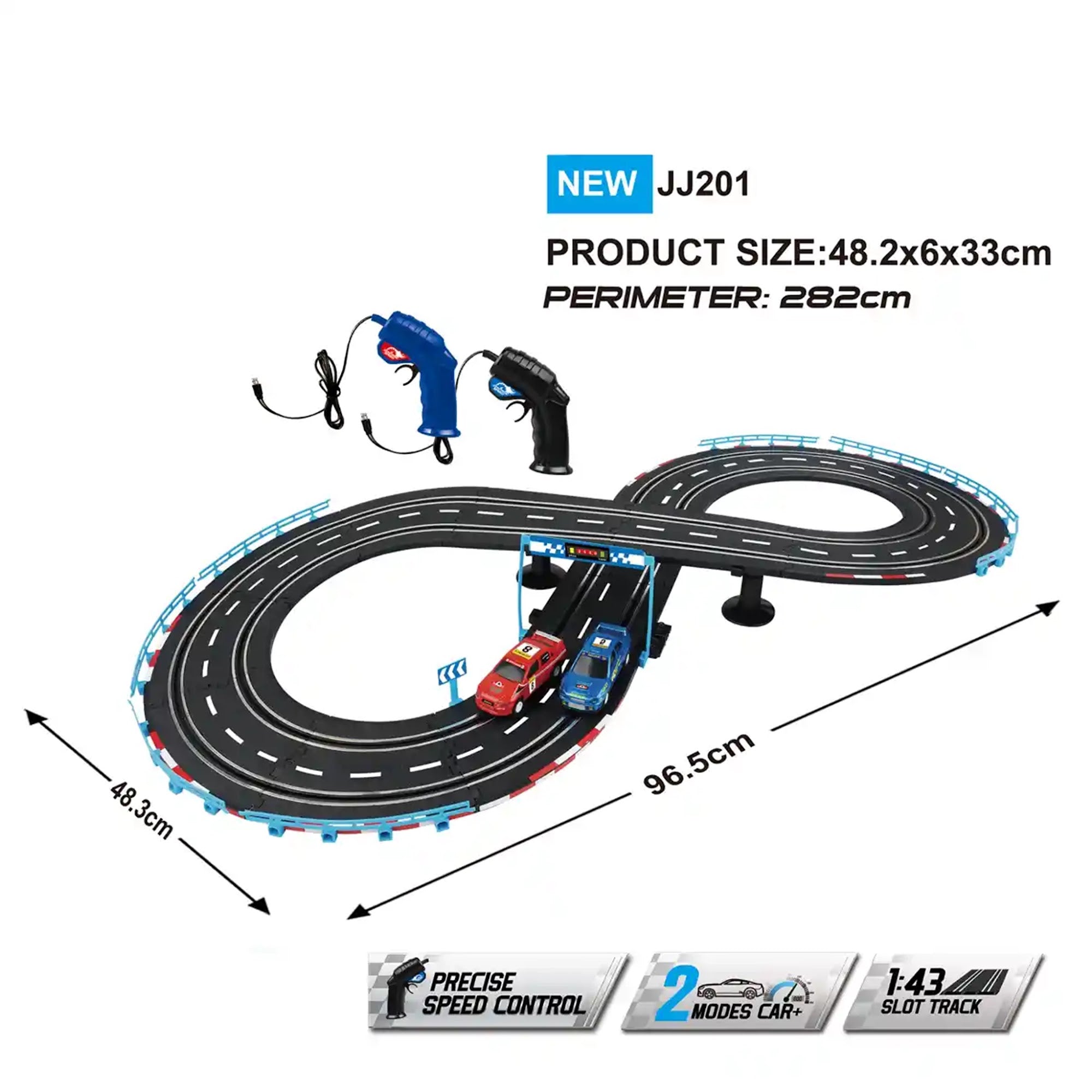 1: 43 Battery Operated Railway Slot Toys Track Racing Set For 6YRS+ - Kiddy Zone