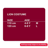 LION COSTUME (M) 110CM 4-6yrs old - Kiddy Zone