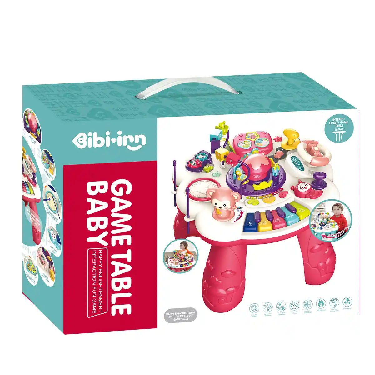 BIBI-INN GAME TABLE (BLUE) 3YRS+ - Kiddy Zone