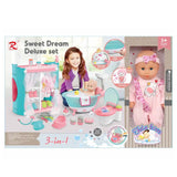 Tutu Baby 3-in-1 Sweet dream deluxe set,14" Doll - Kiddy Zone