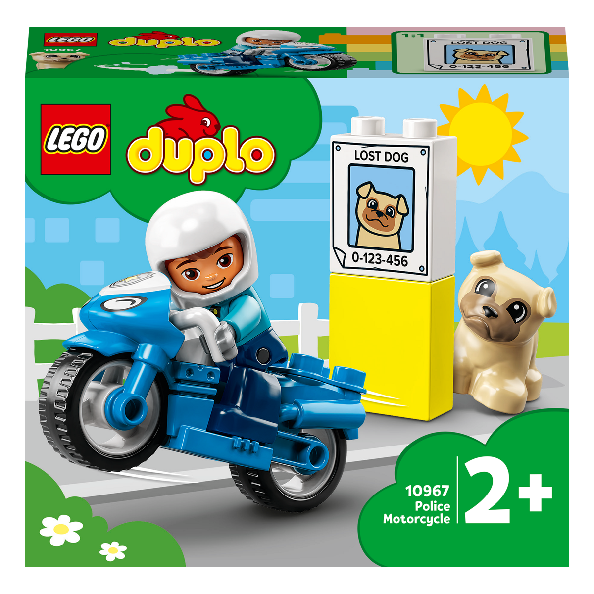 LEGO DUPLO Rescue Police Motorcycle 10967 Building Toy (5 Pieces) - Kiddy Zone
