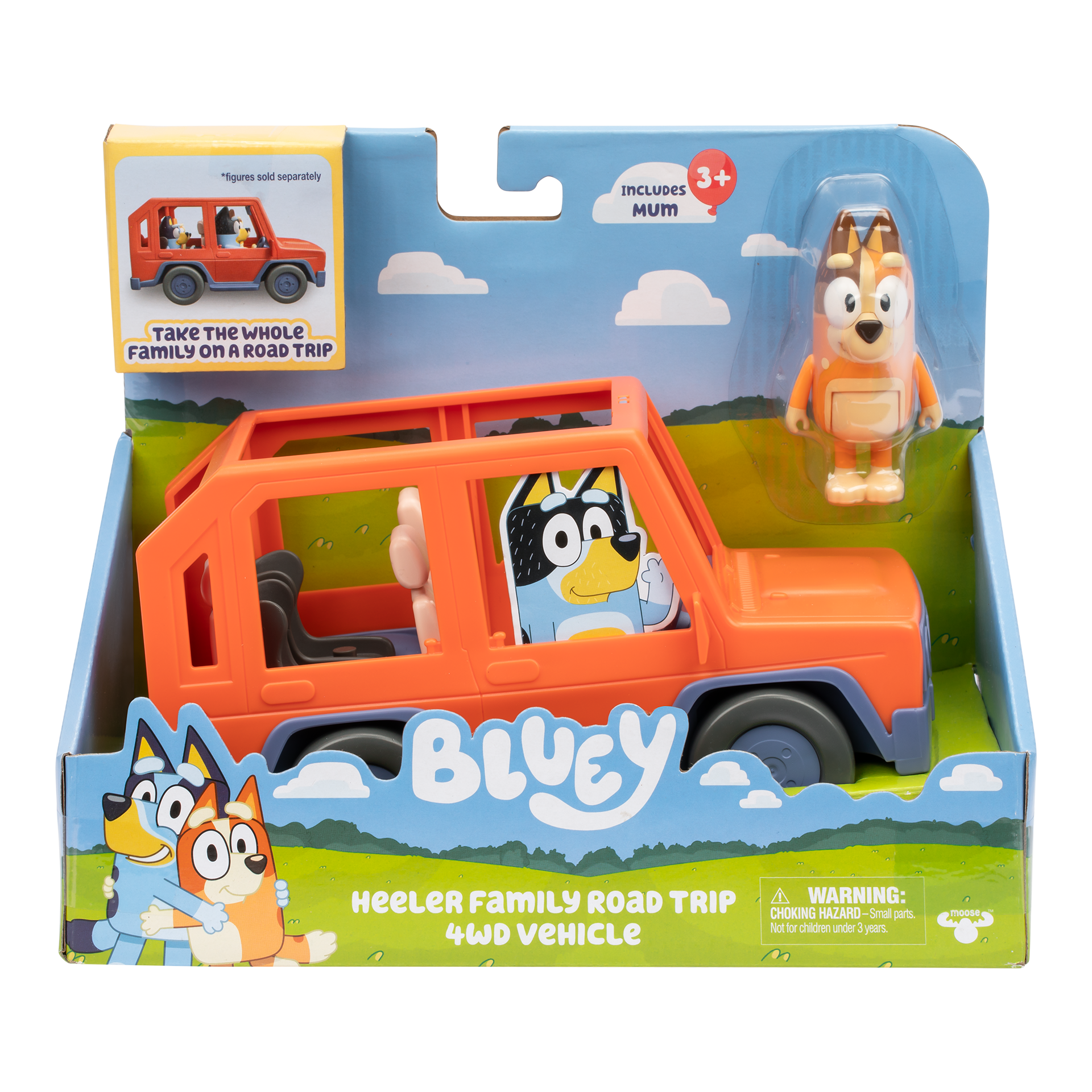 Bluey Heeler Family Road Trip 4WD - packaging