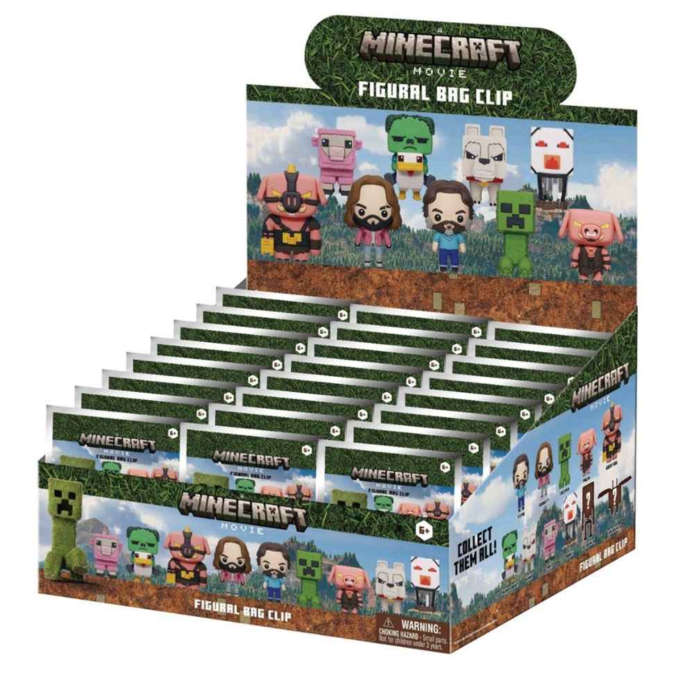 Monogram: Minecraft Movie 3D Foam Bag Clip, Series 1