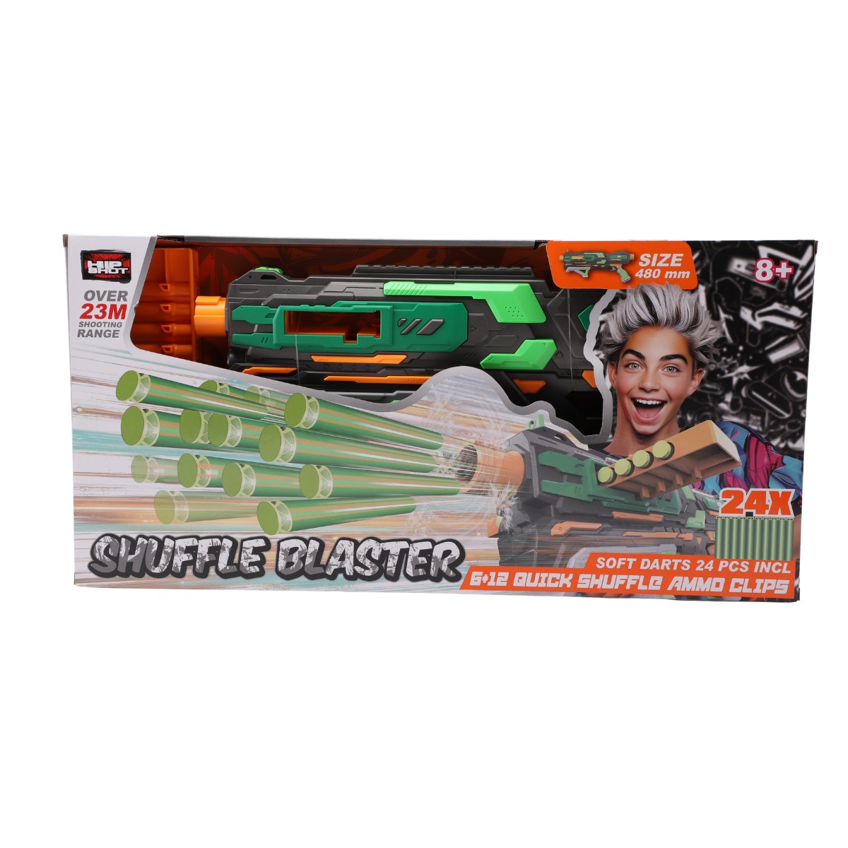 Hip Shot Shuffle Blaster (w/ x24 Darts) - Kiddy Zone