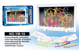 GLOW DRAWING LIGHT BOARD 36PCS 3YRS+
