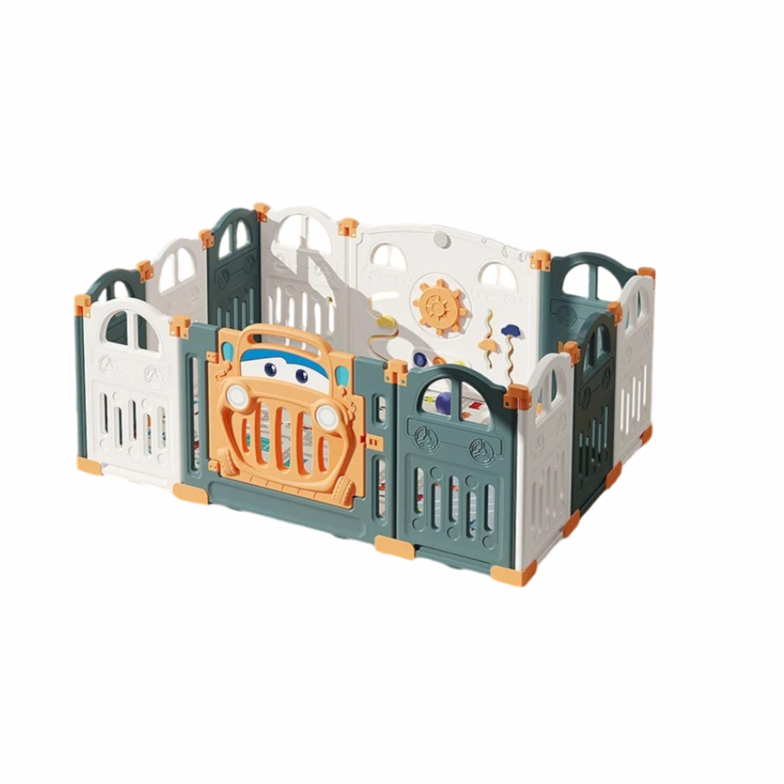 Foldable Playpen 10 Simple Panel, 1 Game Panel, 1 Door