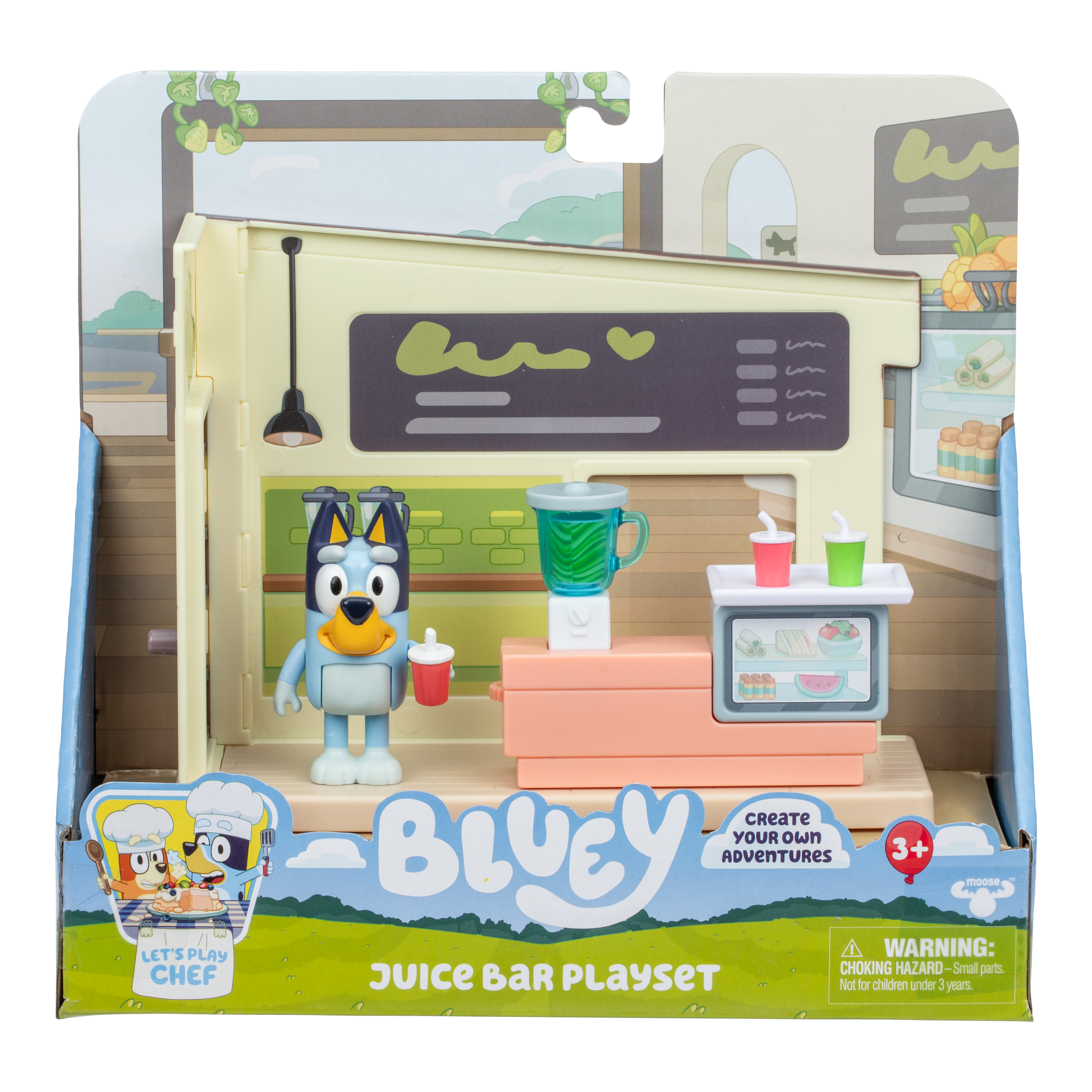 Bluey Juice Bar Mini Playset - packaging