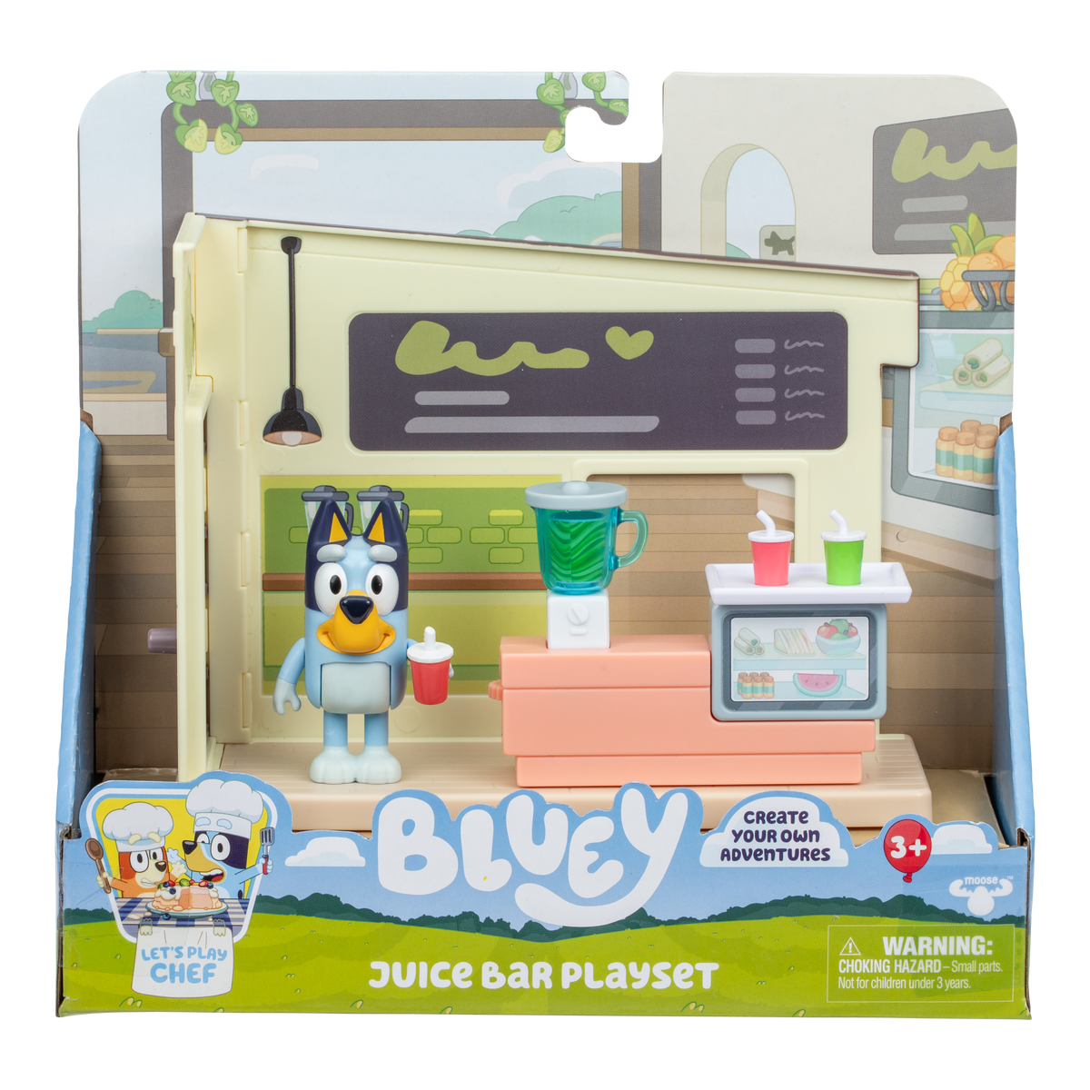 Bluey Juice Bar Mini Playset - packaging
