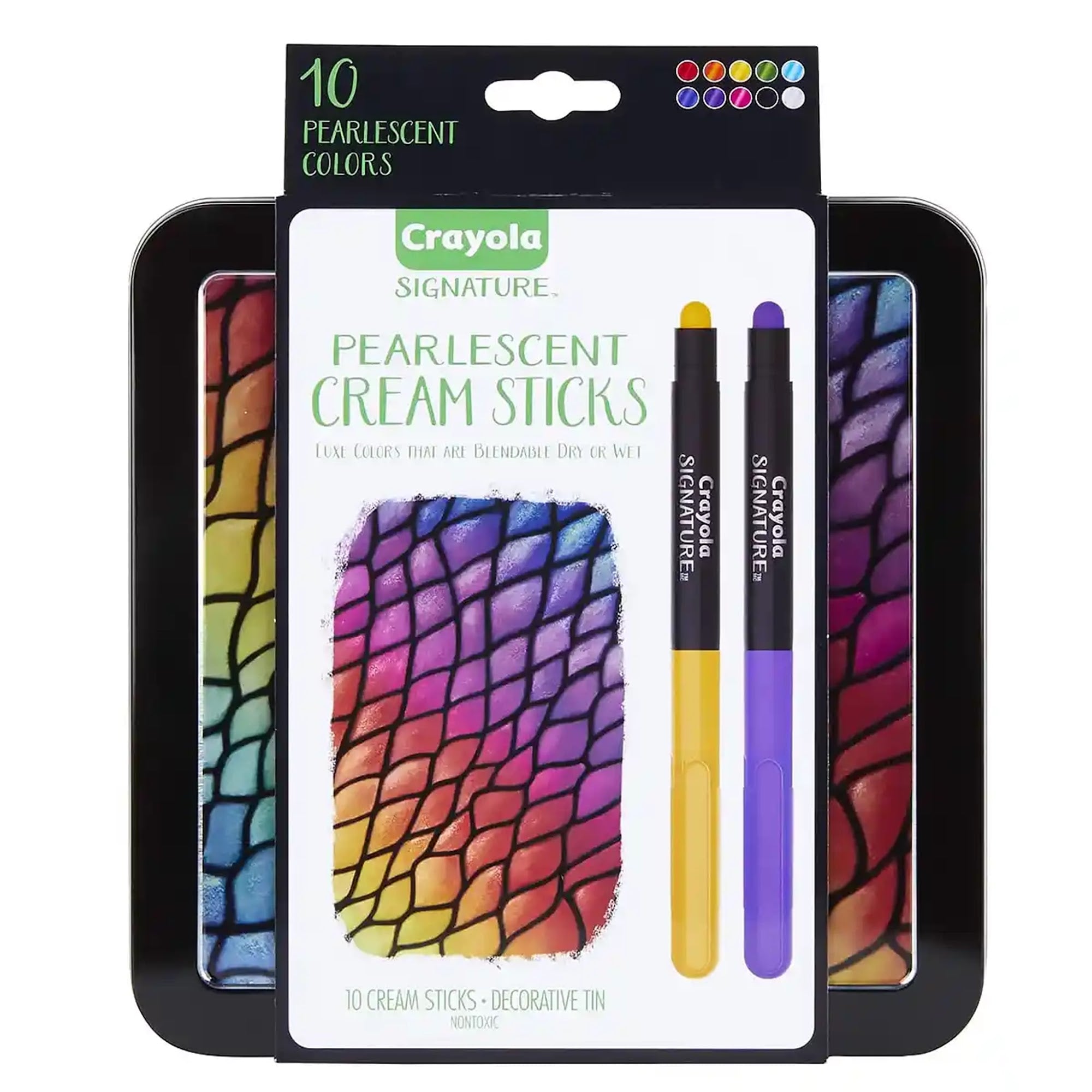 Crayola Signature, 10 ct. Pearlescent Gel Sticks - Kiddy Zone