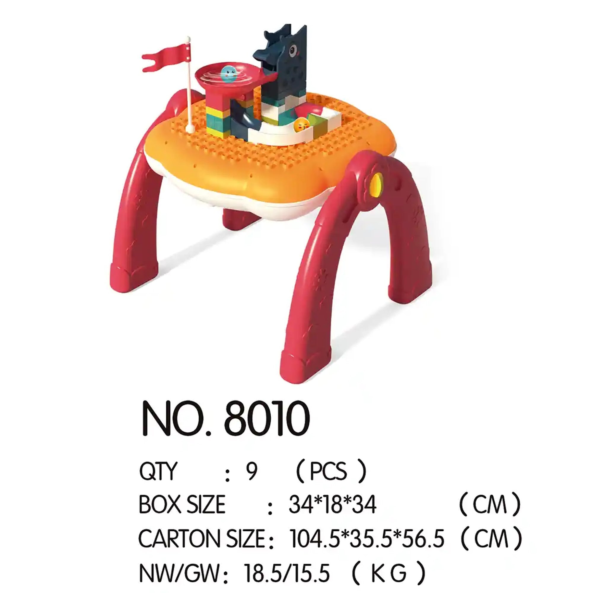 TRAIN GAME TABLE (RED) 3YRS+