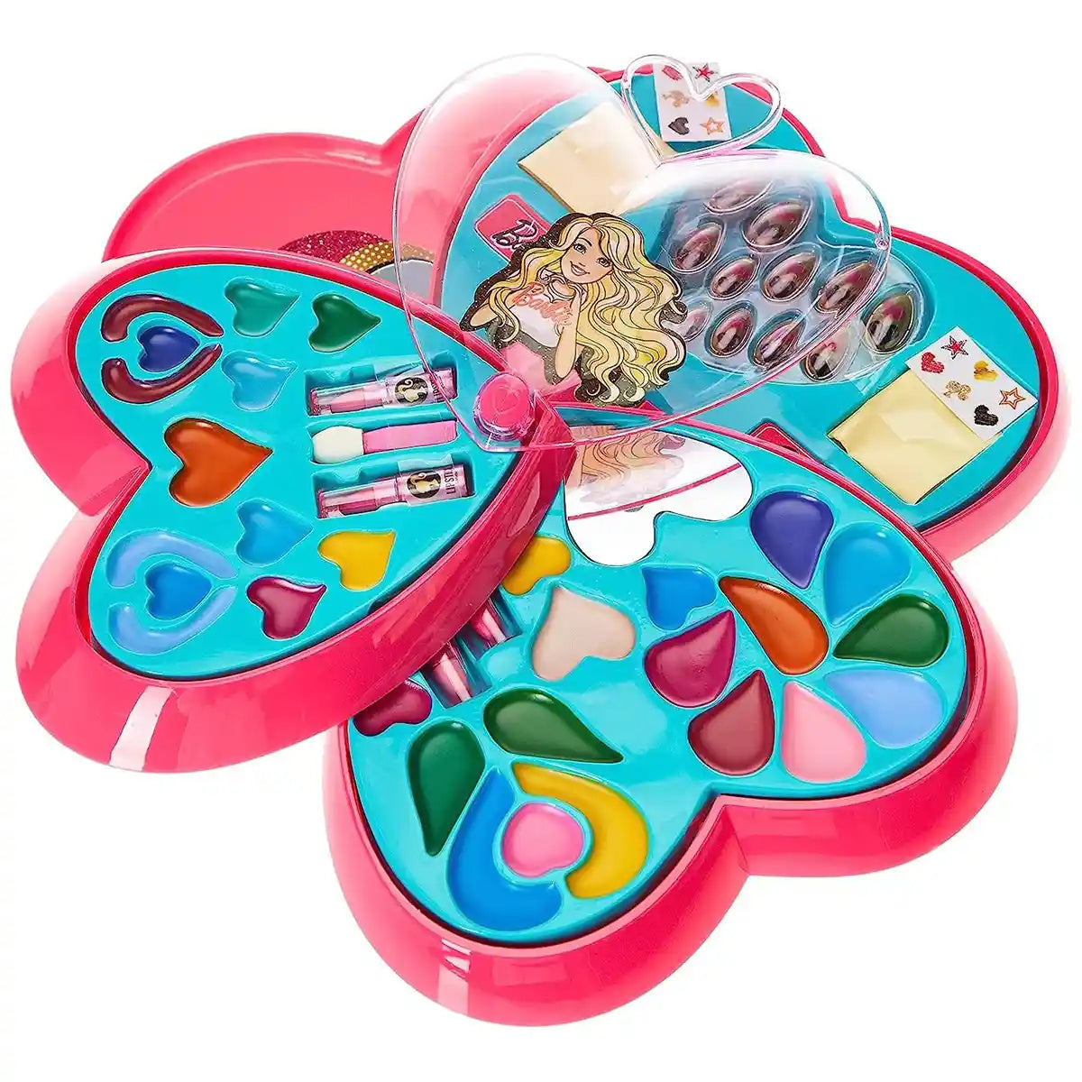 Barbie 4 Decks Heart Shape Cosmetic Case