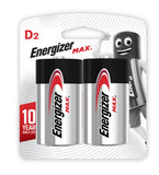 Energizer MAX Alkaline D Batteries 2 Pack