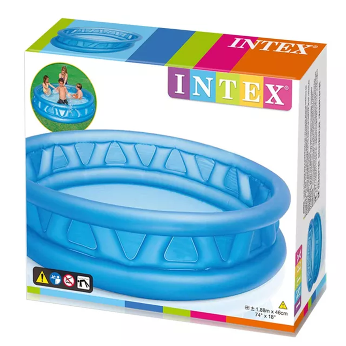 Intex Soft Side Pool, Ages 3+, Shelf Box
