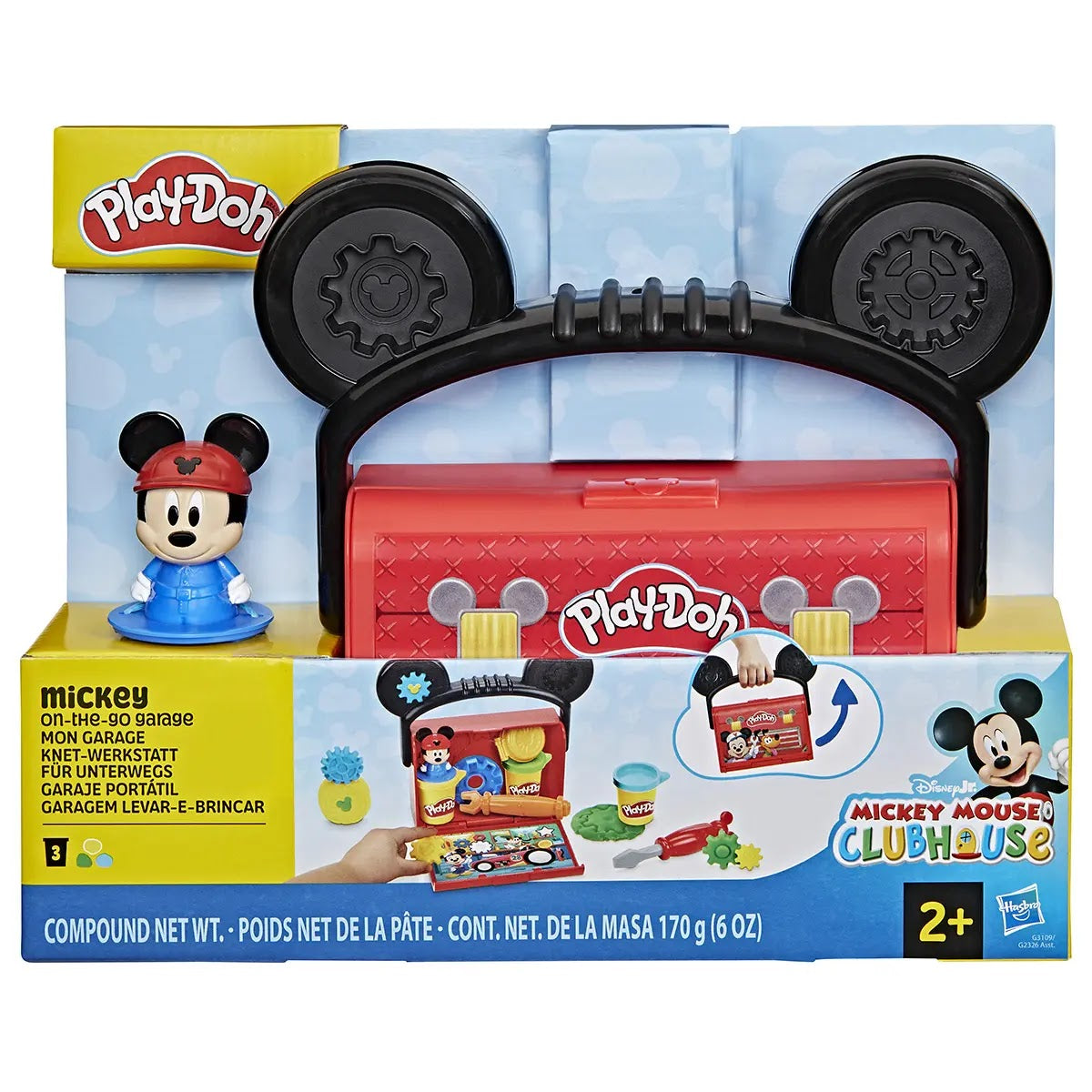 PD DISNEY JR ON THE GO GARAGE PLAYSET