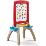 ALL AROUND EASEL FOR TWO (RED) - Kiddy Zone