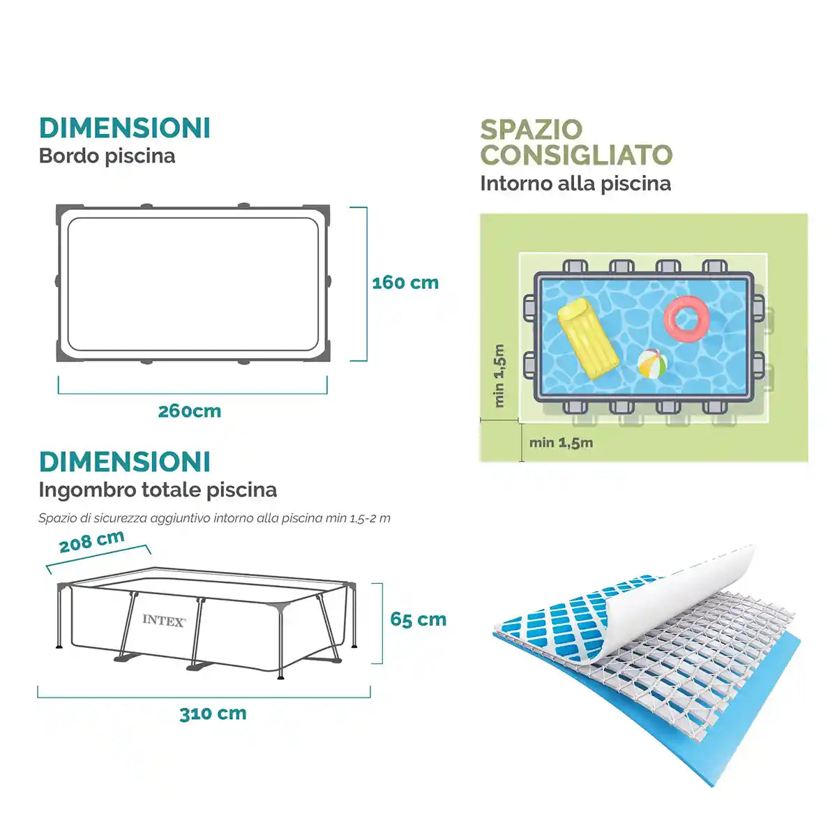 Intex Rectangular Frame Pool, Ages 6+