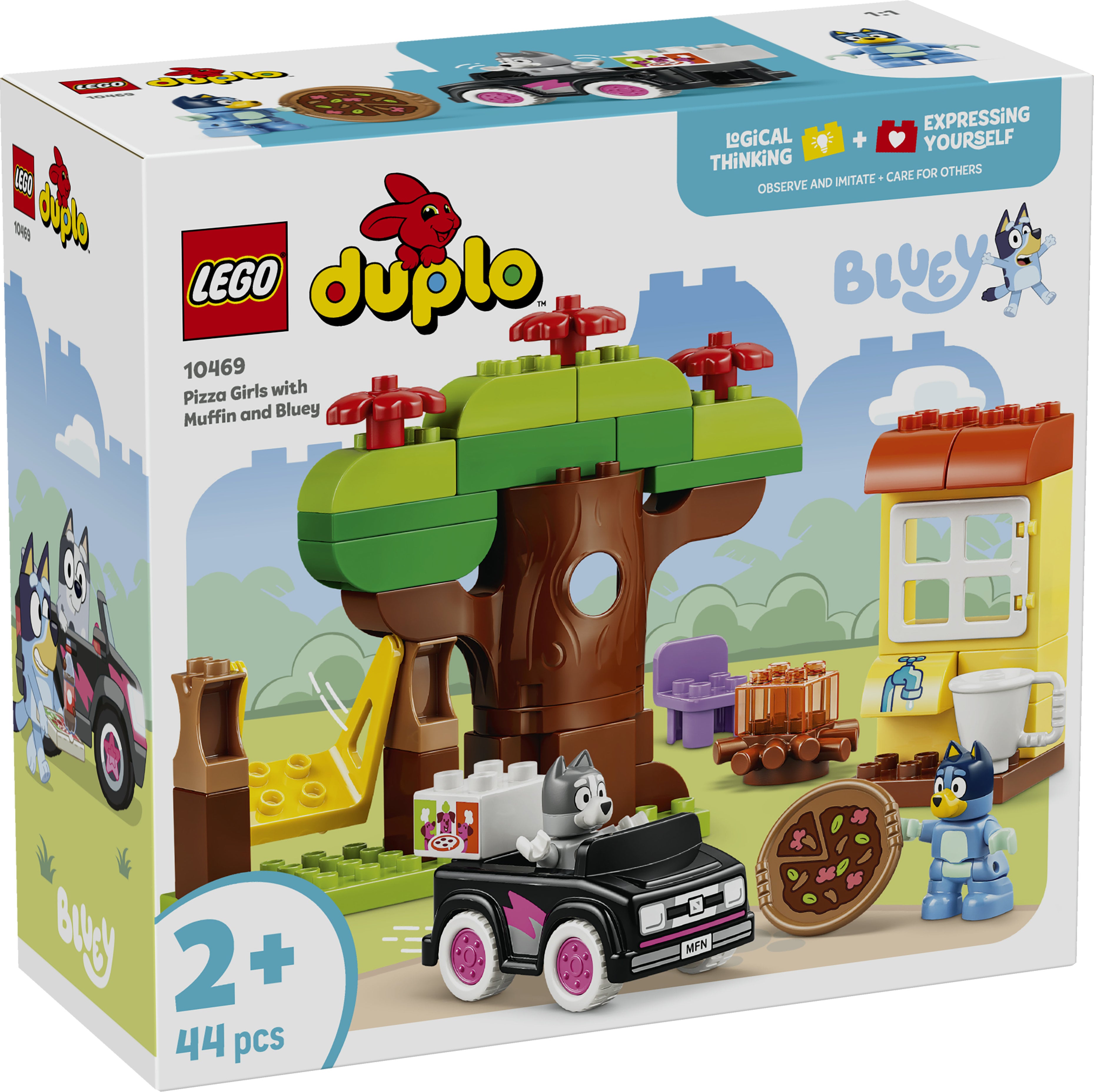 LEGO DUPLO Bluey 10469 Pizza Girls with Muffin and Bluey (2+)