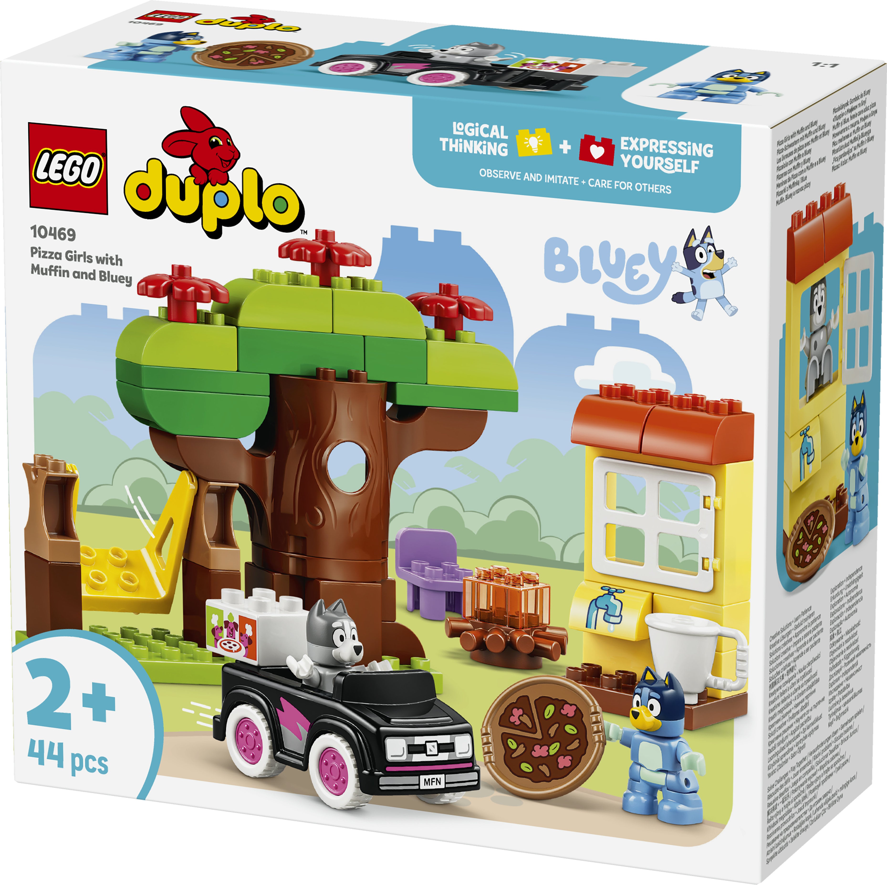 LEGO DUPLO Bluey 10469 Pizza Girls with Muffin and Bluey (2+)