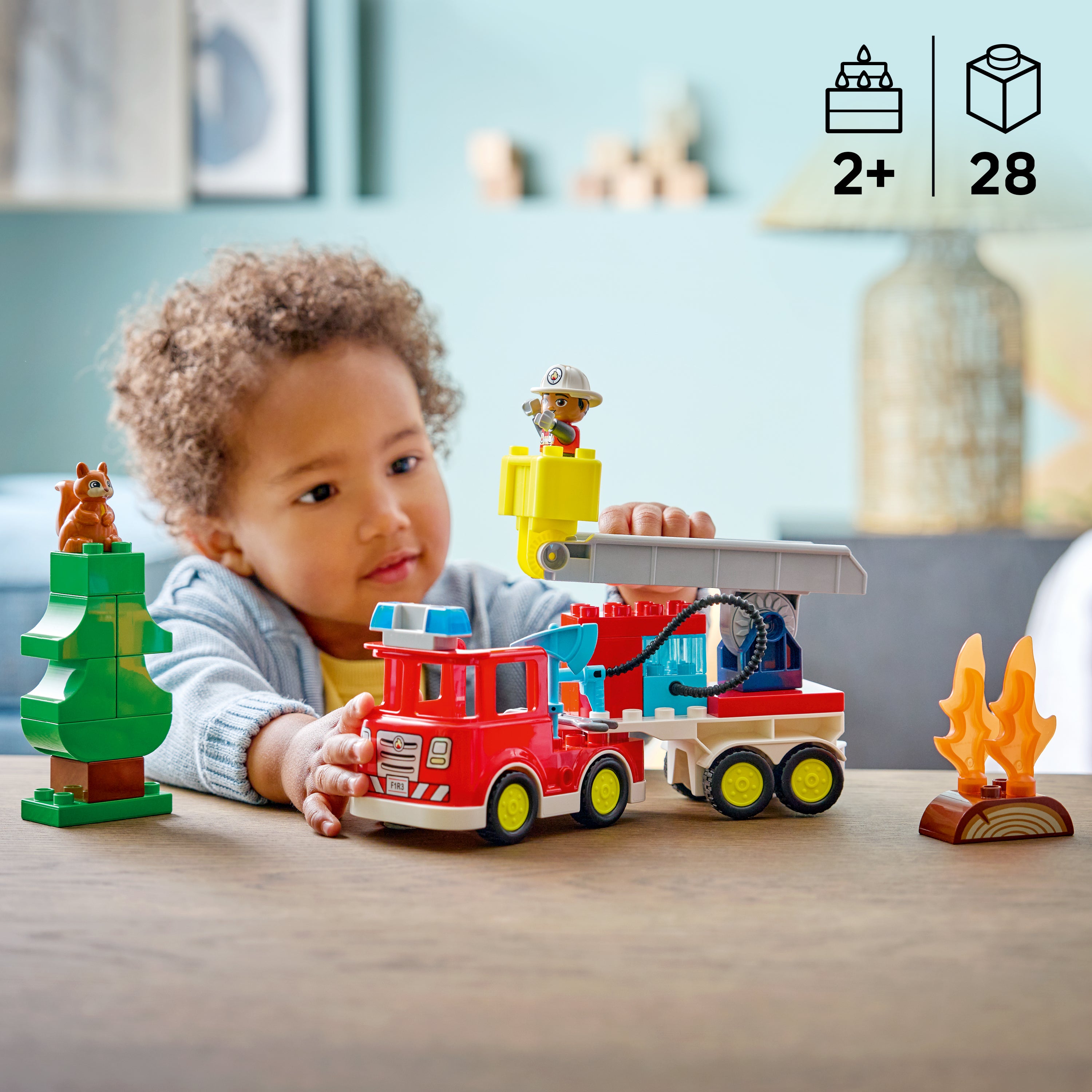 LEGO Duplo Town 10473 Fire Truck with Hose and Firefighter