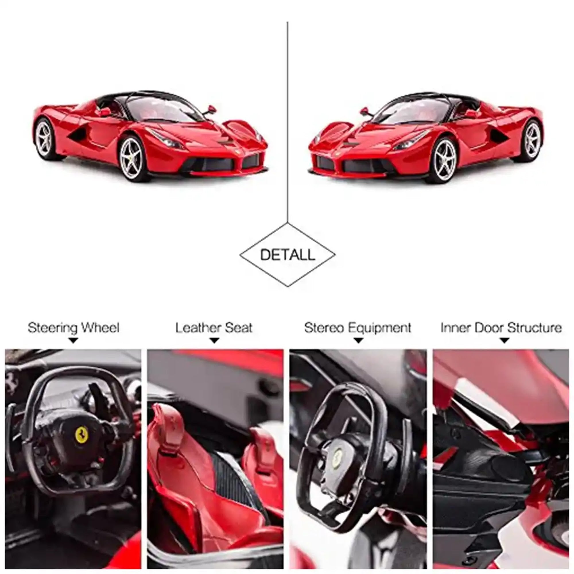 RASTAR R/C 1:14 Ferrari LaFerrari - Red - Kiddy Zone