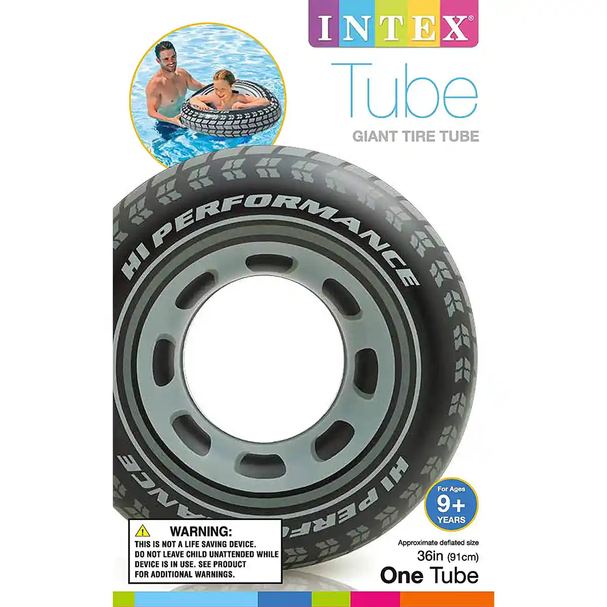 Intex Giant Tire Tube, Ages 9+