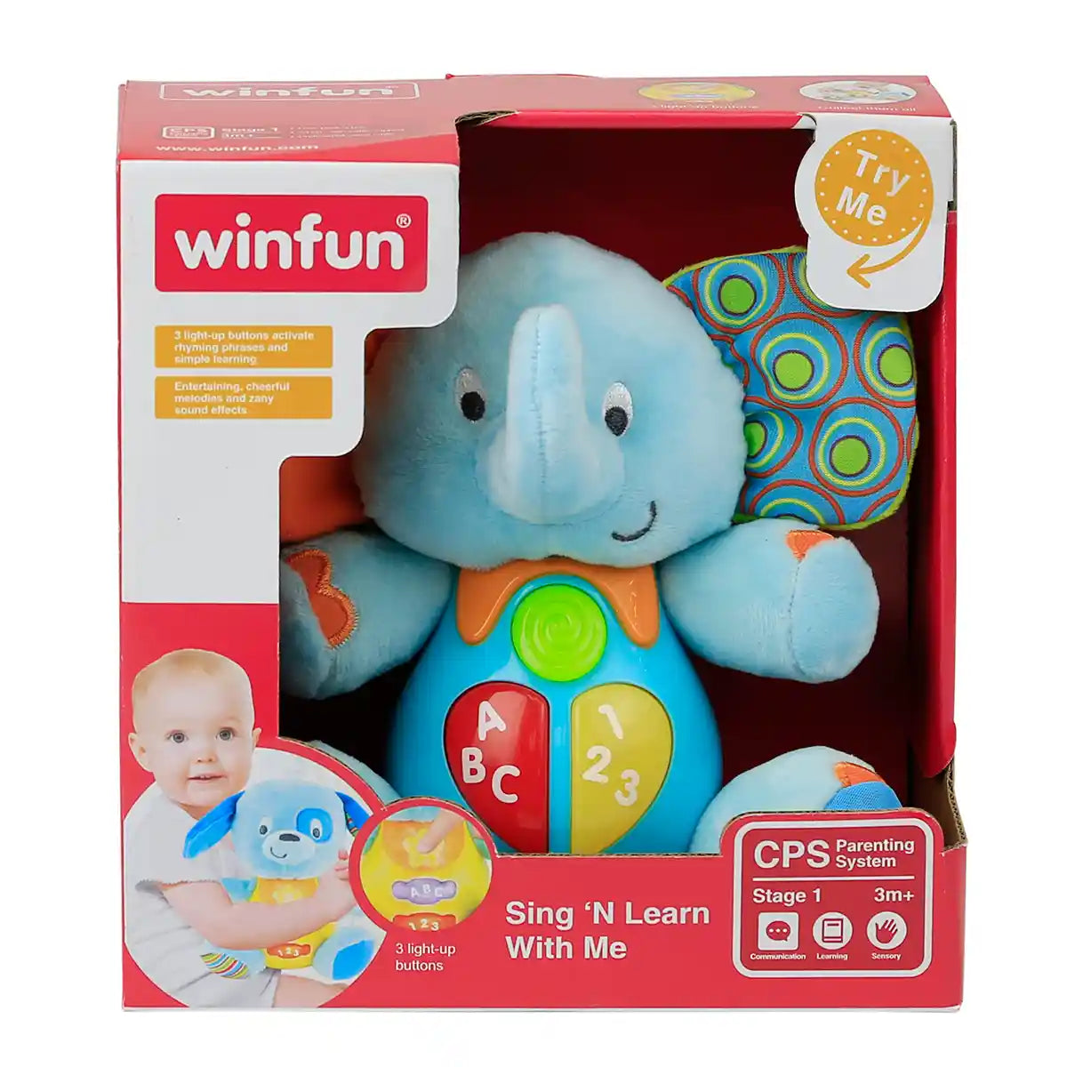 Winfun Sing N Learn With Me - Timber The Elephant - Kiddy Zone
