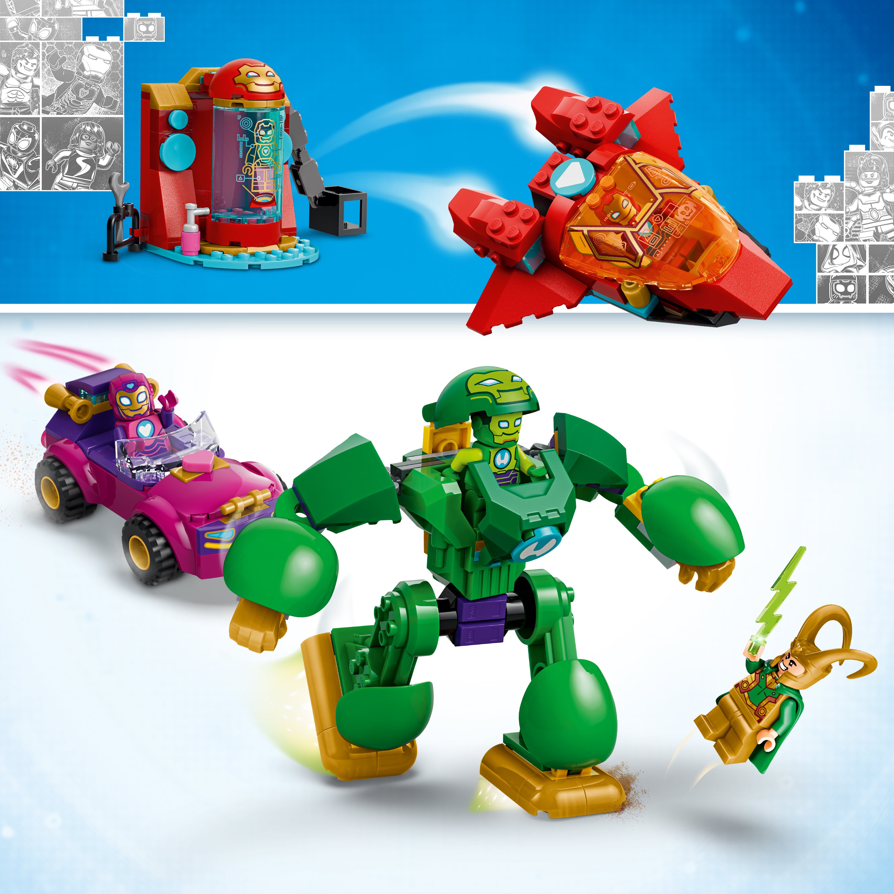 LEGO Disney Junior Marvel 11211 Loki vs. Team Iron Man V29 4+