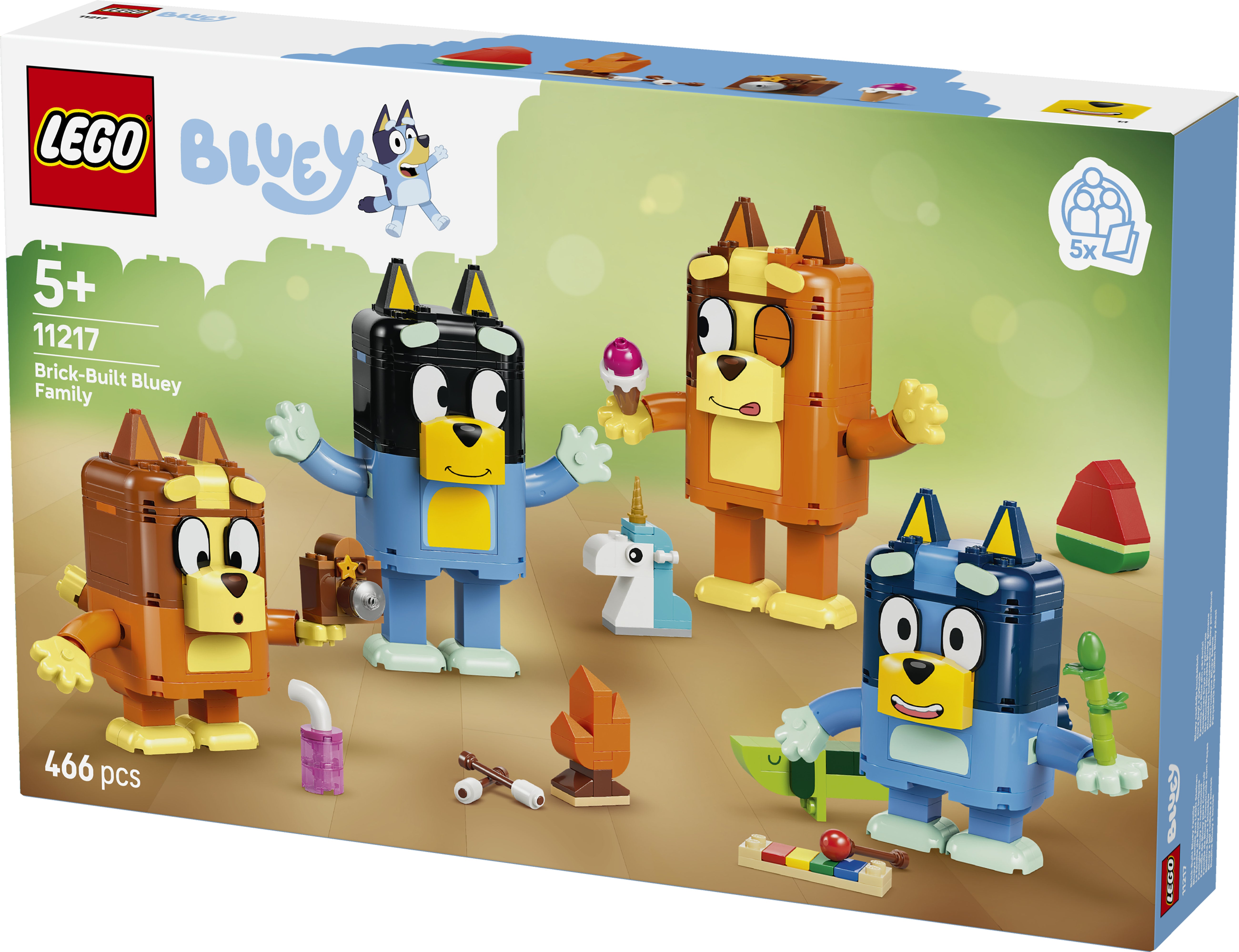 LEGO Bluey 11217 Brick-Built Bluey Family V29 5+