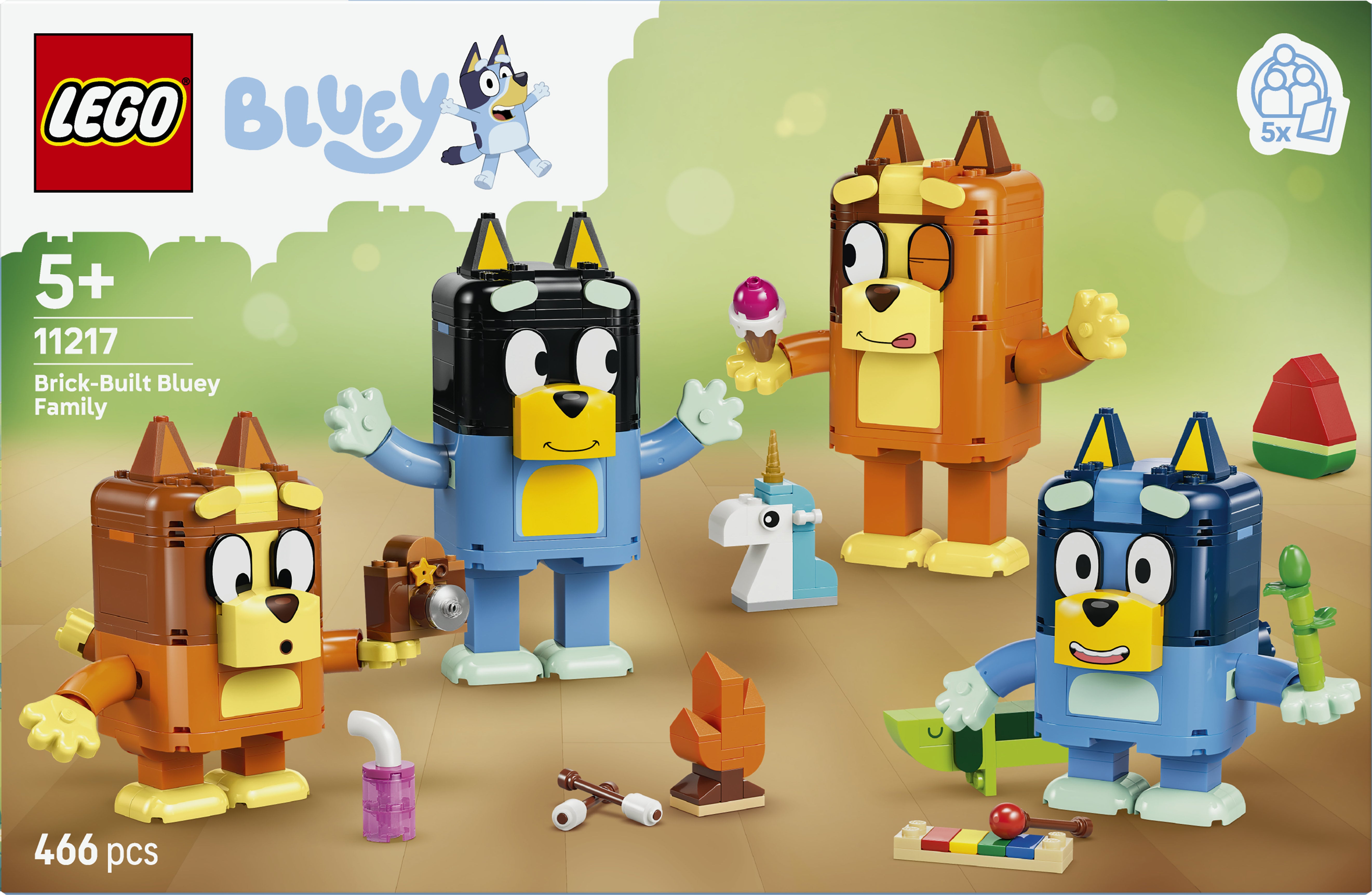 LEGO Bluey 11217 Brick-Built Bluey Family V29 5+