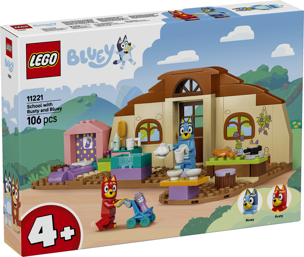 LEGO Bluey 11221 School with Rusty and Bluey V29 4+